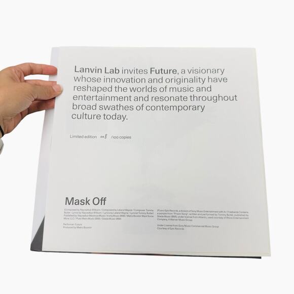 LANVIN‎ LAB BY FUTURE  extremely Rare record 008/100 - Picture 3 of 8